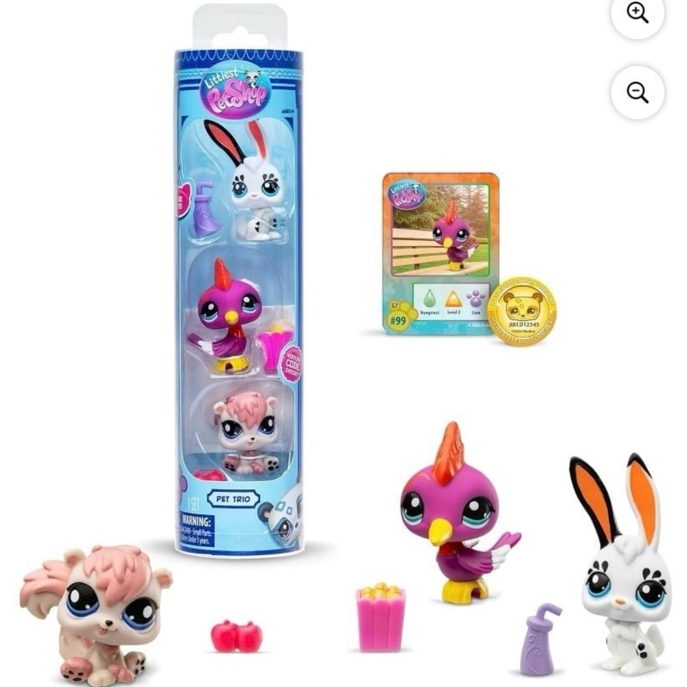 Littlest Pet Shop Bandai Series 2 Pet Trio Tube